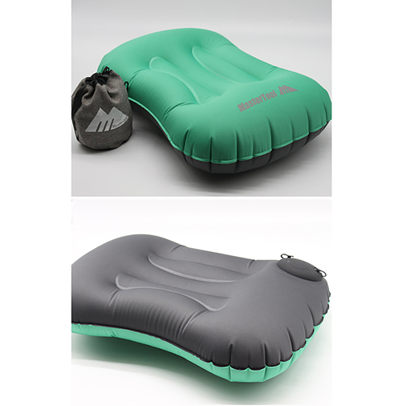MasterTool - Press-type Inflatable Pillow including bag, Green
